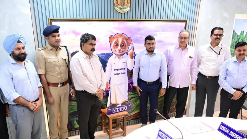 डिंडीगुल का चुनावी शुभंकर बना पतला लोरिस 'डिंडू'