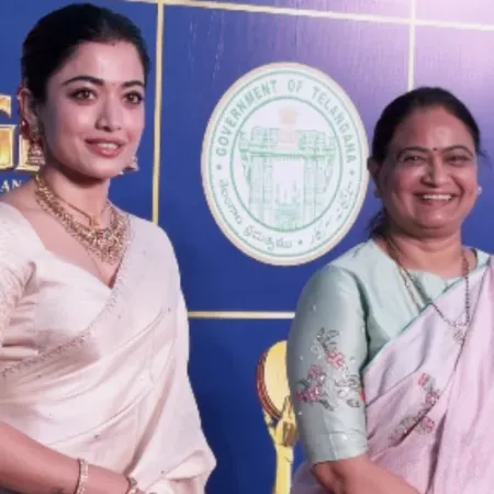 कमल हासन हैदराबाद में नए लुक में दिखे, रश्मिका मंदाना भी पहुंचीं इवेंट में; देखें वीडियो