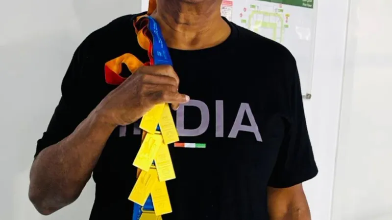 केरल के 76 वर्षीय एथलीट कुरियन जैकब ने अबू धाबी में जीते 7 पदक!