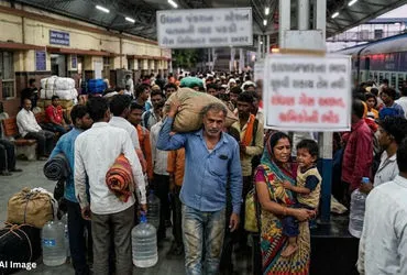 सुरत में गैस संकट: श्रमिकों का पलायन, टेक्सटाइल उद्योग में कारीगरों की कमी का डर