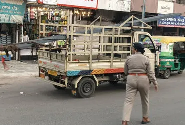 Overloaded Vehicles Pose Accident Risk on Pratapnagar-Soma Talav Road